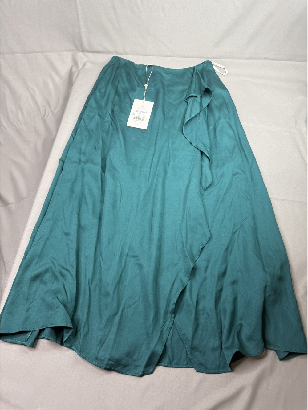 Cleobella Womens M Regina Midi Skirt Forest Green